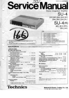 Technics - SU-4 - Service manual 